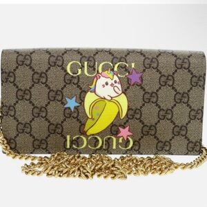 New Gucci GG Supreme Rainbow Bananya Collaboration w/COA